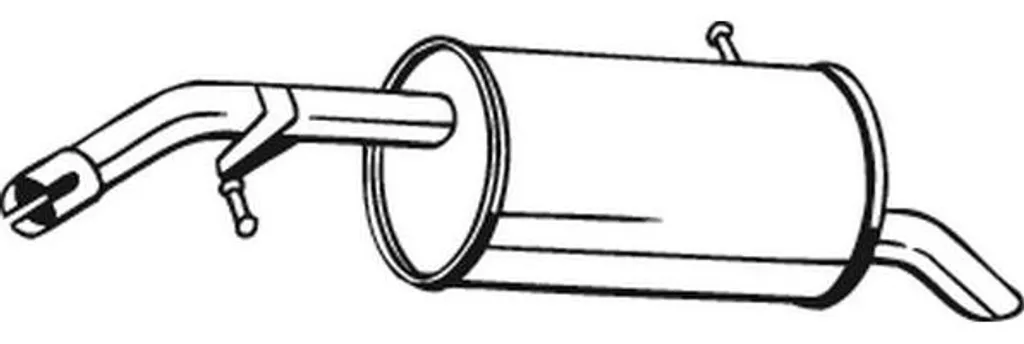 Silencieux arrière BOSAL 190-363 pour 208 et C3 - Réf OE 1608547380