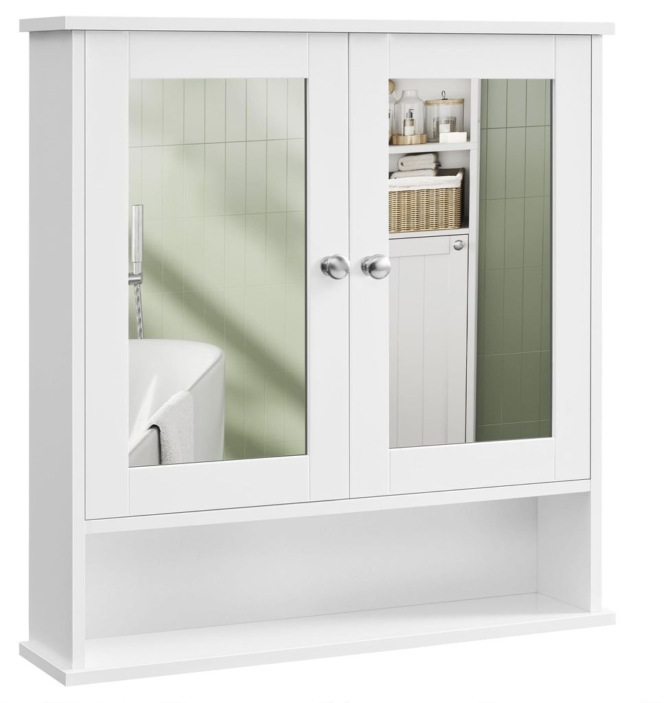 VASAGLE Spiegelschrank, Badschrank, Wandschrank, Produktbild 