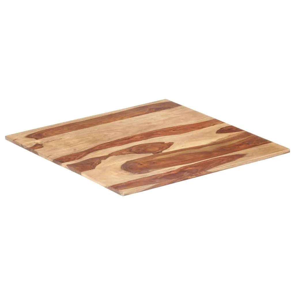 Piano Tavolo in Legno Massello di Acacia 70x70 cm SYFAX - Top 16mm