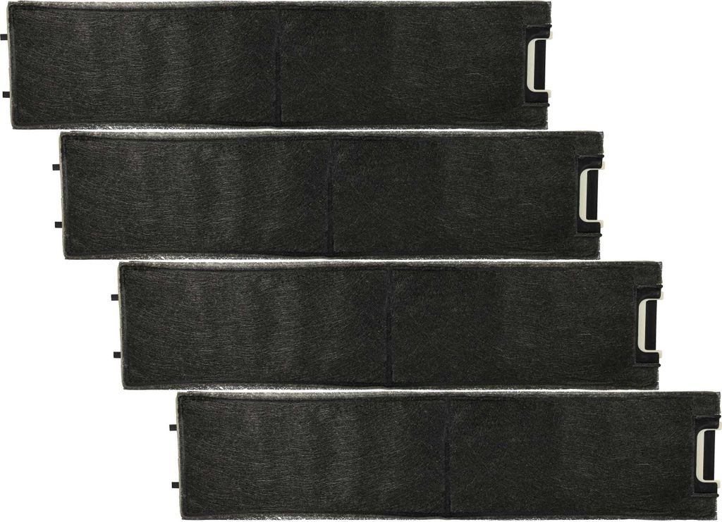 vhbw 4x Aktivkohlefilter Ersatz für Miele 6485740, 6485741, DKF13, DKF13-1, 11762540, 4002514268064, DKF131 für Dunstabzugshaube - 49 x 11,3 x 2,...