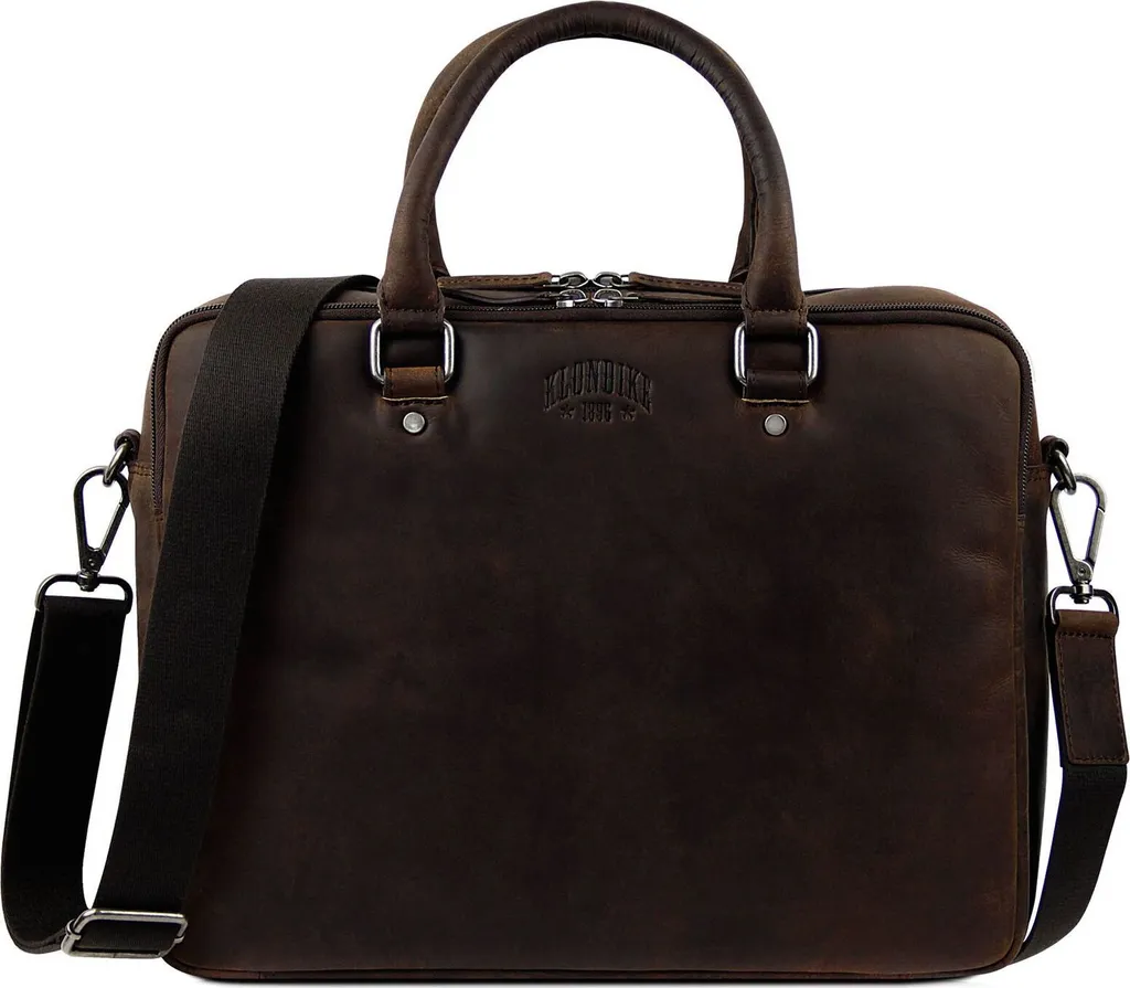 Sac d'ordinateur portable Digger Earl Klondike 1896 Briefcase Marron Foncé
