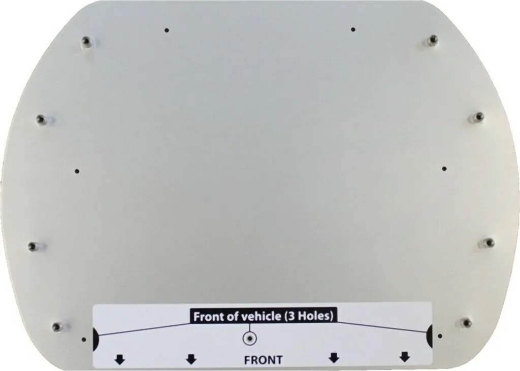 Kit fixation pour antenne Selfsat SNIPE camping-car - Plaque de toit