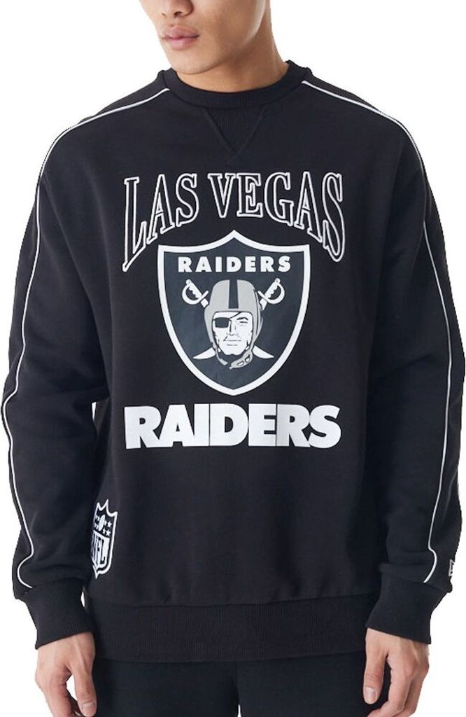 New Era Fleece Pullover - PIPING Las Vegas Raiders - M