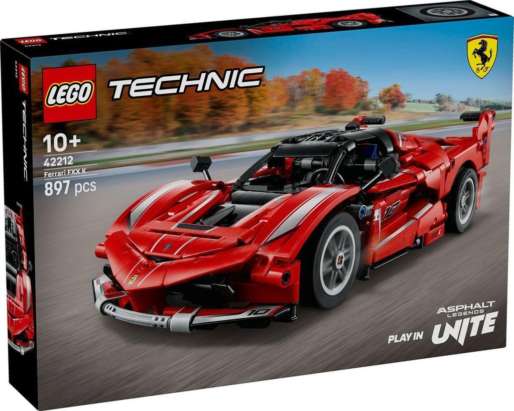 LEGO Technic – Ferrari FXX K | Supersportwagen als Modellauto für Rennsport-Fans - 42212 897 Teile