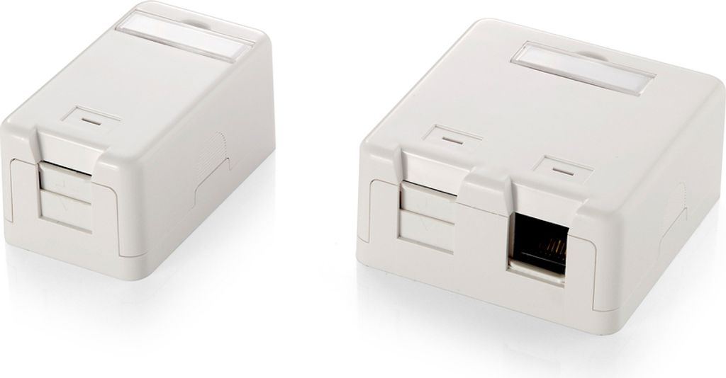 equip Aufputzgehäuse für Keystone Jack (2-Ports) weiß