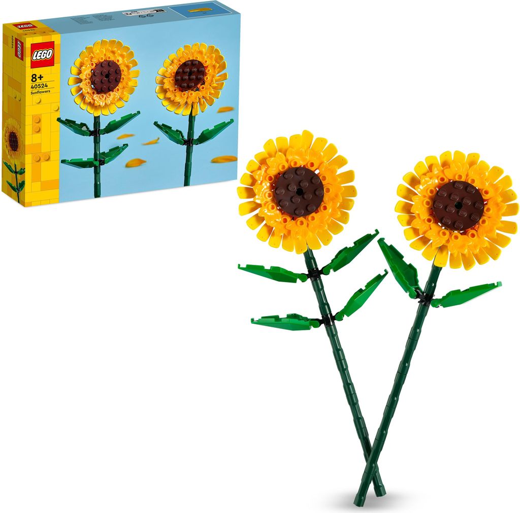 LEGO Botanicals Sonnenblumen - Set mit Kunstblumen für Kinder ab 8 Jahren - Kinderzimmer-Deko oder Blumenstrauß - Geschenk für Jugendliche, Mäd...