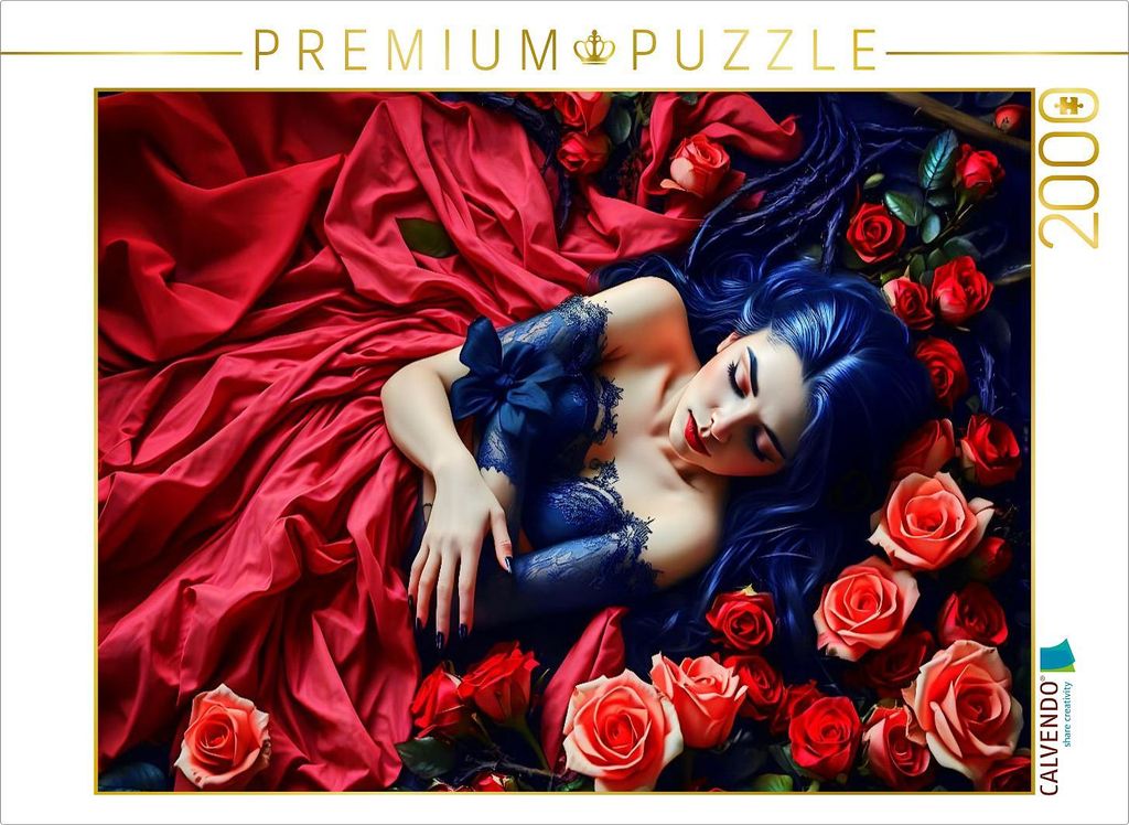 CALVENDO Puzzle Dornröschen | 2000 Teile Lege-Größe 90x67cm Foto-Puzzle für glückliche Stunden