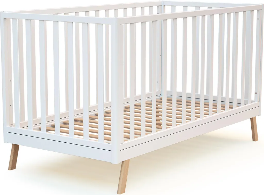 Lit Bébé Évolutif KASA Blanc : Solution de Couchage de 0 à 7 Ans - 5