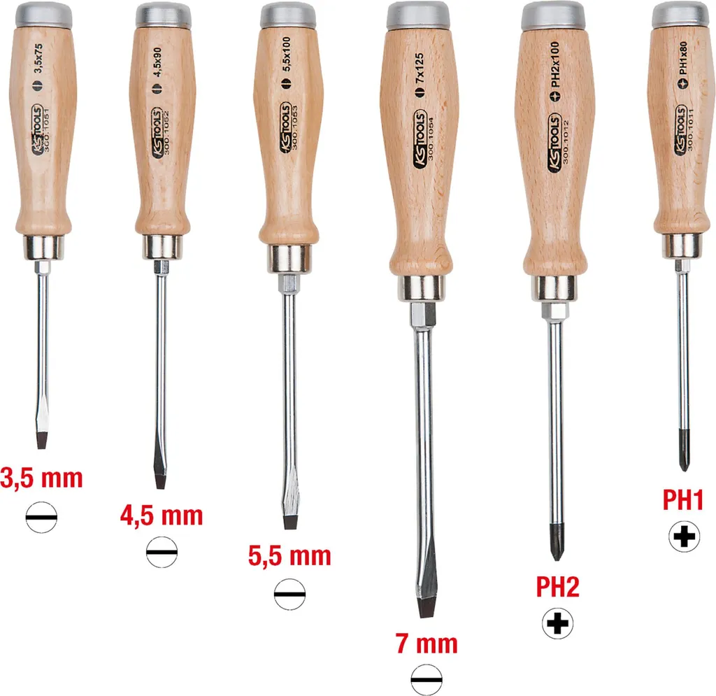 KS Tools 300.1050 manual screwdriver Set - 2
