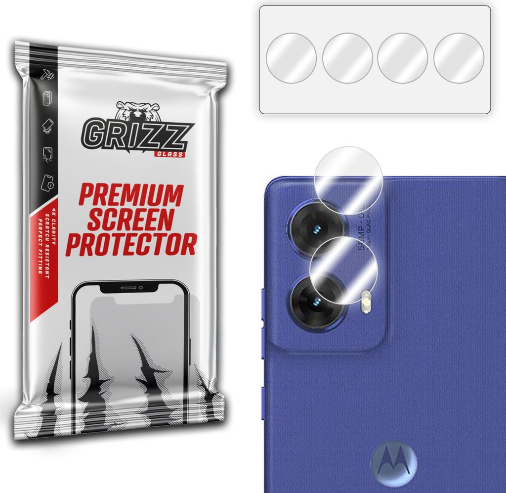 GrizzGlass HybridGlass Kameraschutz (2 Stück) für Motorola Moto G85 - Transparent