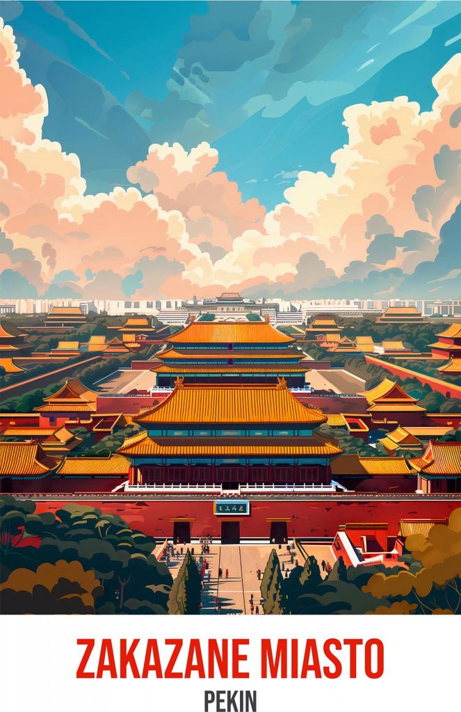 Plakat 70x100cm Verbotene Stadt