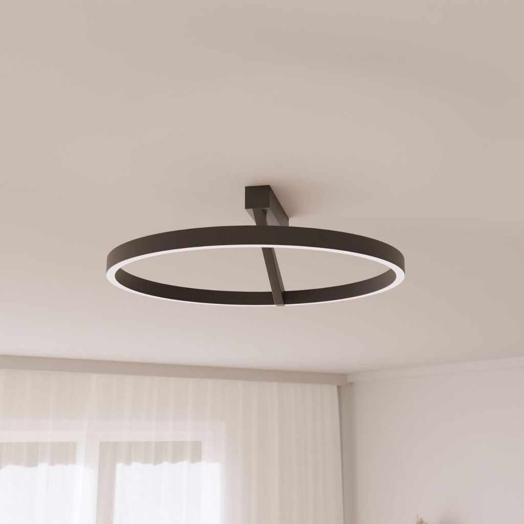 LUMIÈRE Design Deckenleuchte 'Noxi' 33cm LED warmweiß Up- & Produktbild 