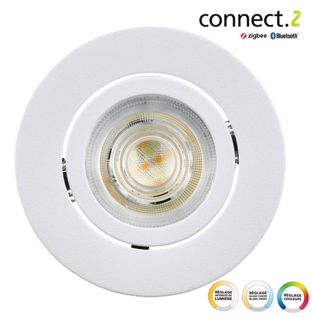 Lampa wpuszczana Saliceto-Z biała Zdjęcie produktu 