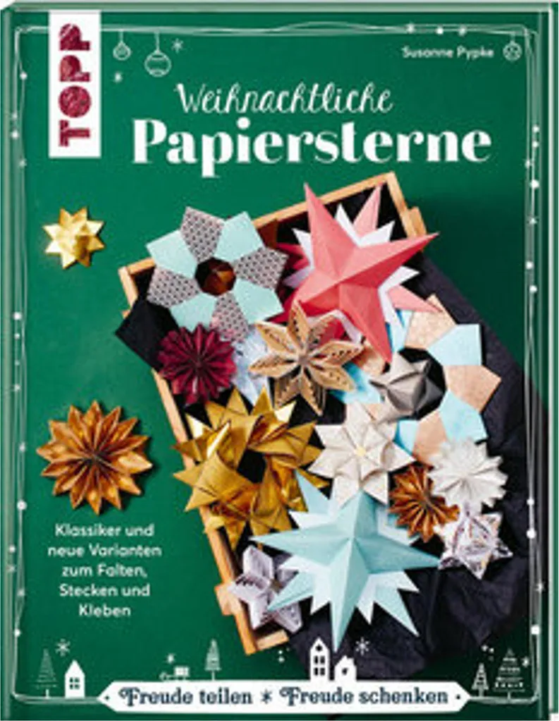 Étoile de Noël en papier pliable gain de place pour petit espace