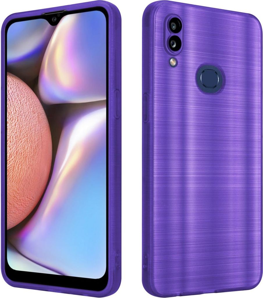 Cadorabo Hülle für Samsung Galaxy A10s / M01s Schutz Hülle in Lila Handyhülle TPU Silikon Etui Case
