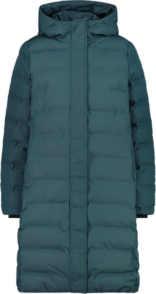 Cmp Woman Coat Fix Hood Trek Green Trek Green 38
