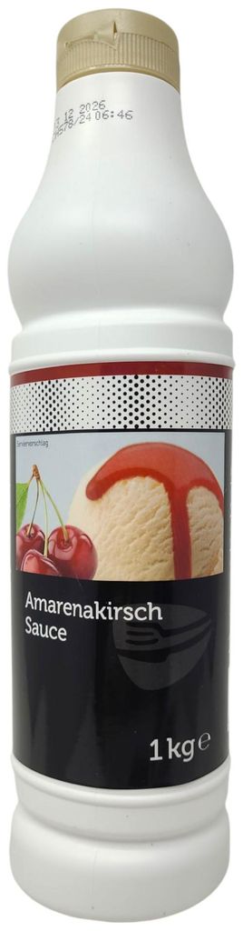 TGQ Amarena Kirsch Sauce 1kg Squeeze Flasche Eis Dessert Produktbild 