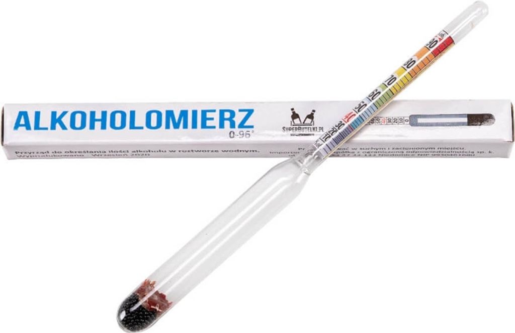 Alkoholmessgerät 0-96% ohne Thermometer 14cm MINI