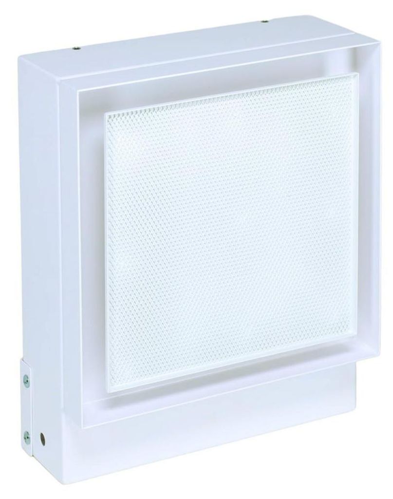 Warmluftgitter Open Air 007-UnderCover Licht 250 x 250 mm, Rahmen weiß, Front-Putzträgerplatte