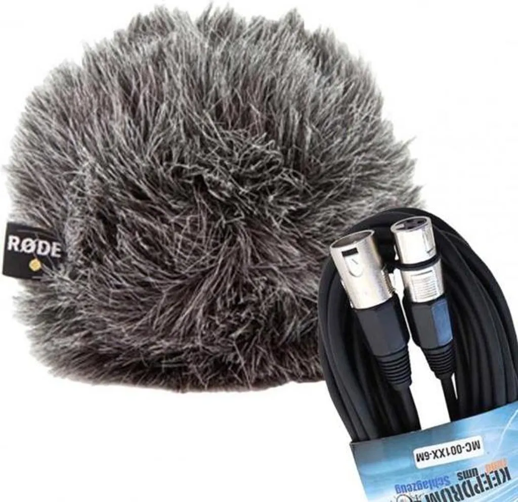 Bonnette Anti-vent Rode WS8 avec Câble Micro pour Enregistrement Audio
