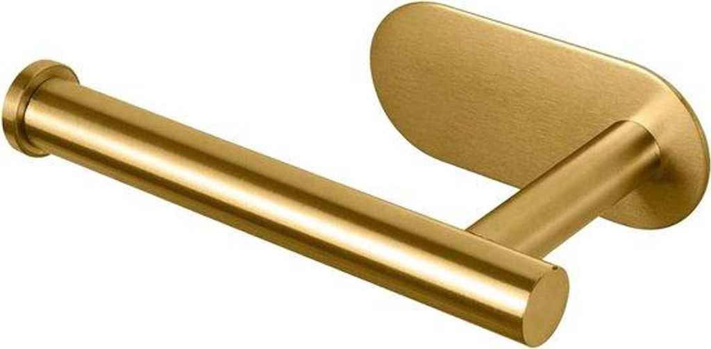 Selbstklebender Toilettenpapierhalter Edelstahl Gold
