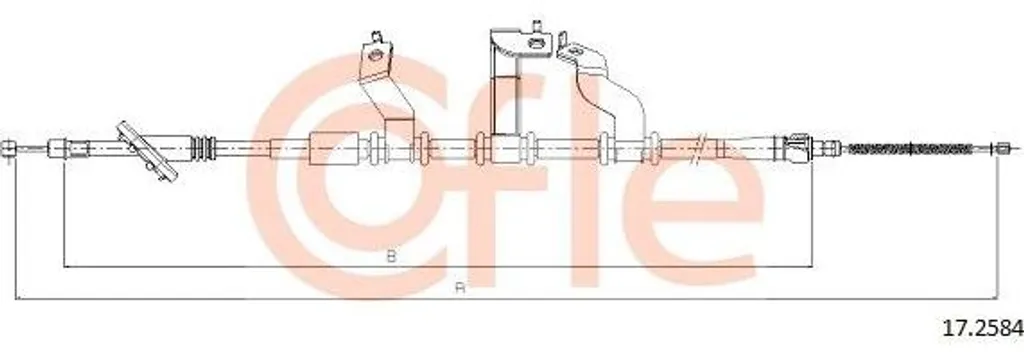 Câble de Frein à Main pour Réparation Tucson - Compatible OE 597702E500