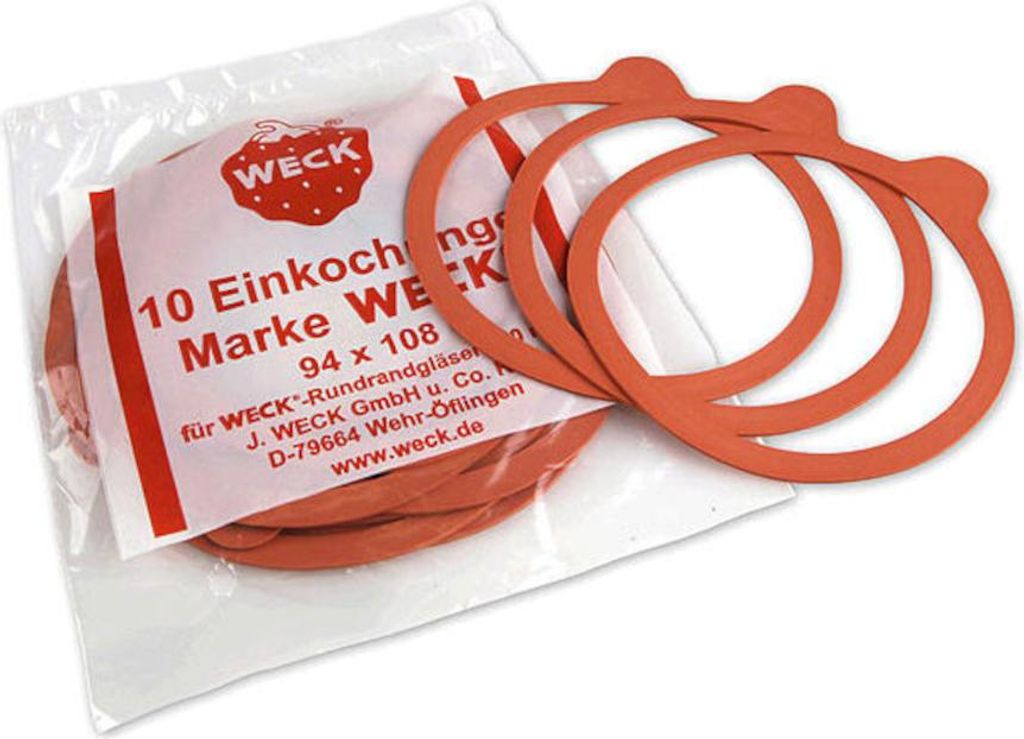 Weck vařící kroužky 10 kusů 94x108mm přírodní kaučuk balení Obrázek produktu 
