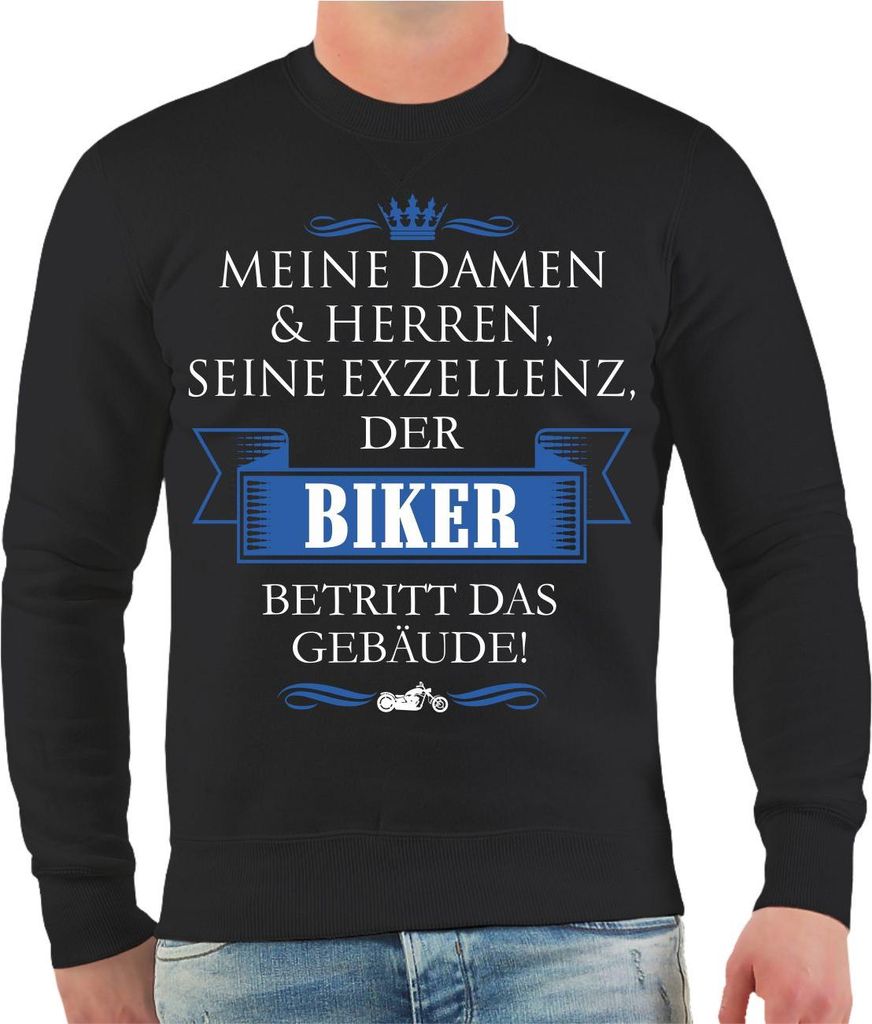 Herren Sweatshirt Seine Exzellenz DER BIKER