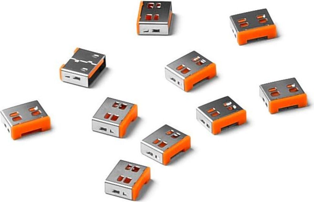 ESSENTIAL USB-A Port Lock (UL03) (Farbcode Orange, 10 Stück)