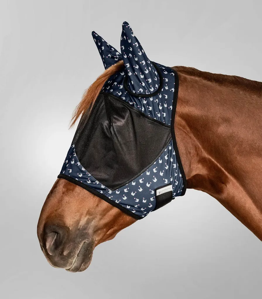 Waldhausen Lucky Fly Mask Shetty Night Blue - Protezione Insetti - 3