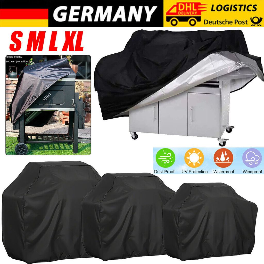 Gasgrill Abdeckung GrillAbdeckhaube BBQ Schutzhülle Regenschutz Haube Grillabdeckung 145*61*117CM
