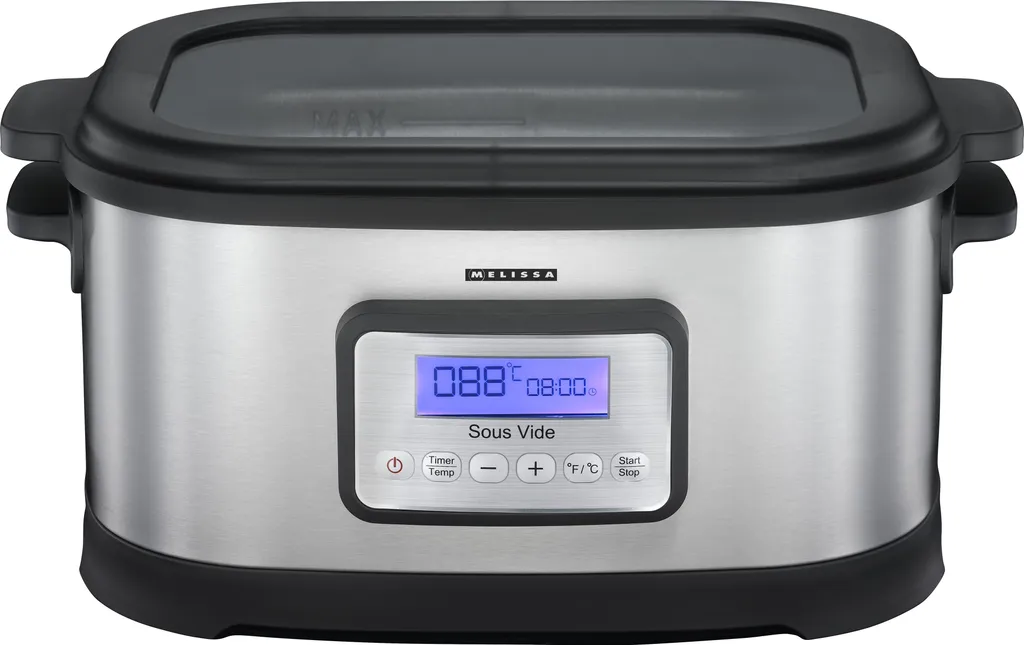 Cuiseur sous vide 520W capacité 6L en inox - Finition noire professionnelle