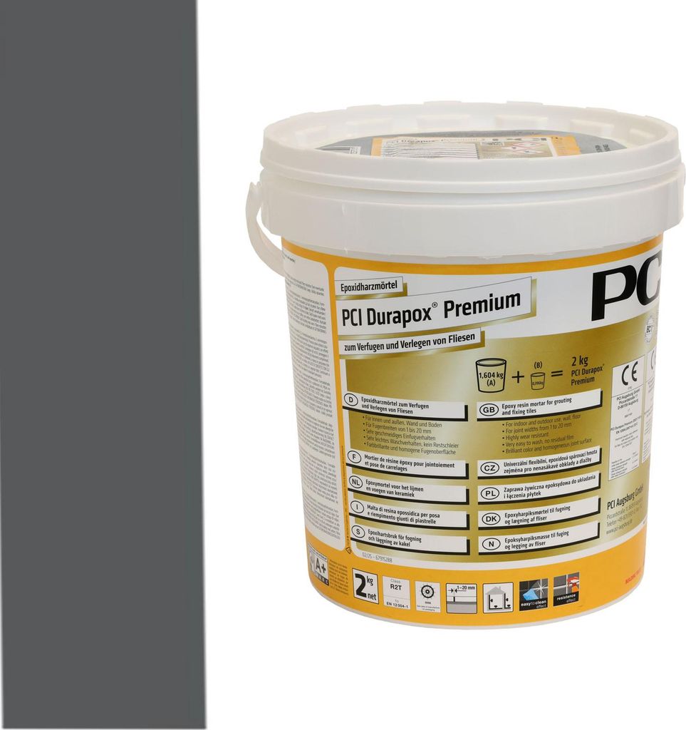 PCI Durapox Premium Nr. 47 Anthrazit 2 kg Eimer Immagine del prodotto 