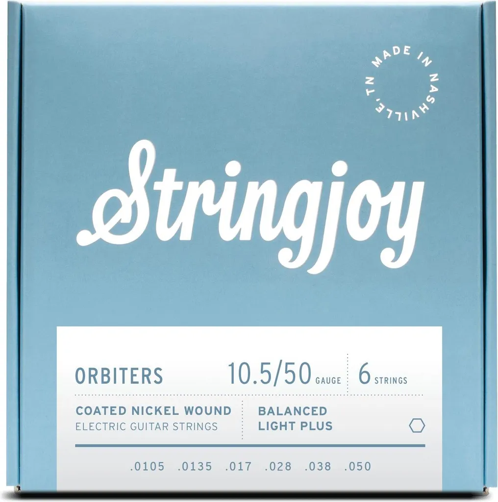 Stringjoy OR10550 Cordes Guitare Électrique Orbiters 10.5-50 Nickel