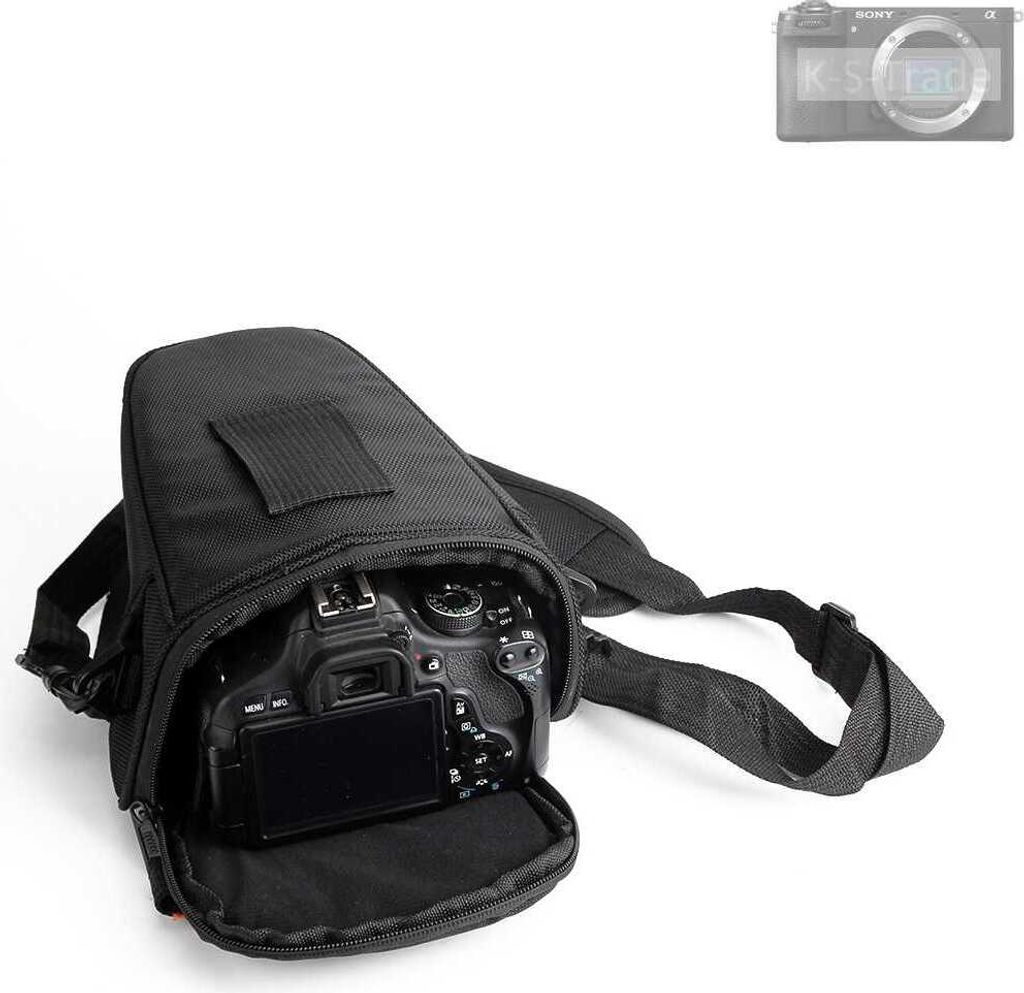 K-S-Trade Kameratasche Fototasche Schultertasche Umhängetasche kompatibel mit Sony Alpha 6700 Colt für Systemkameras Schutzhülle bag