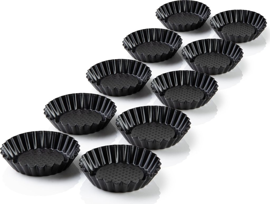 Mini Tartelette Förmchen 10er Set, Ø 11 cm – Antihaft Produktbild 