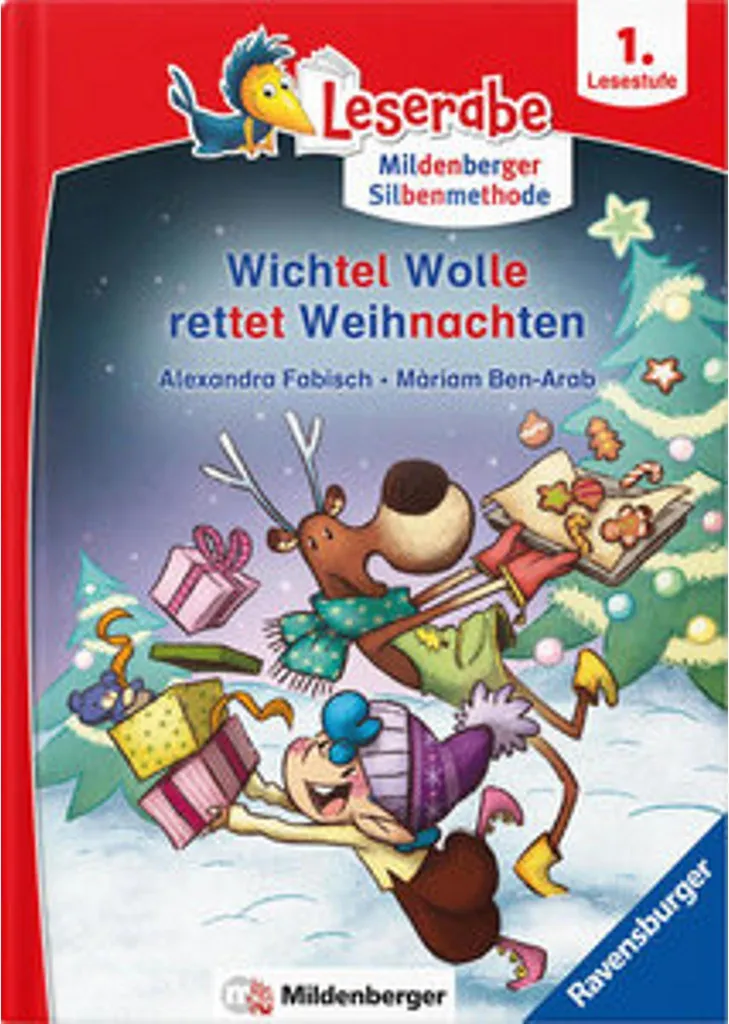 Livre de Noël premières lectures Leserabe Wichtel Wolle format illustré