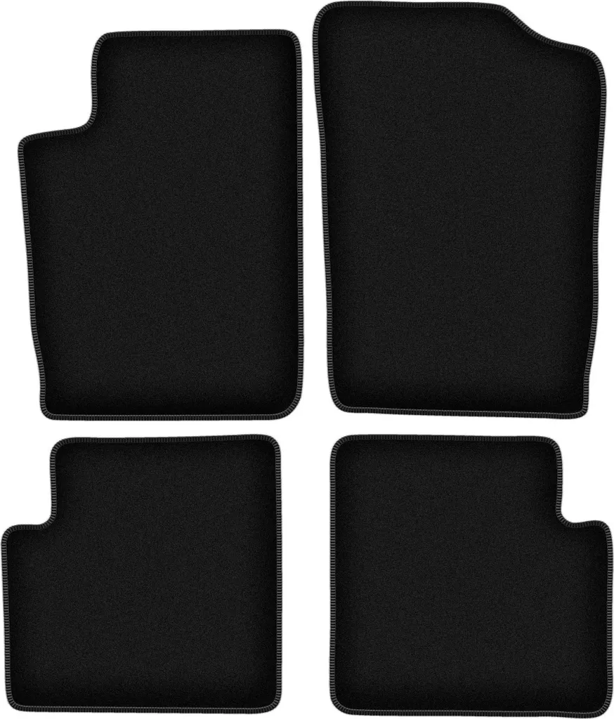 J&J AUTOMOTIVE Tappeti Auto In Velluto Su Misura Per Citroen Xsara 1997-2004: Set 4 Pezzi Antiscivolo, Colore Nero - 3