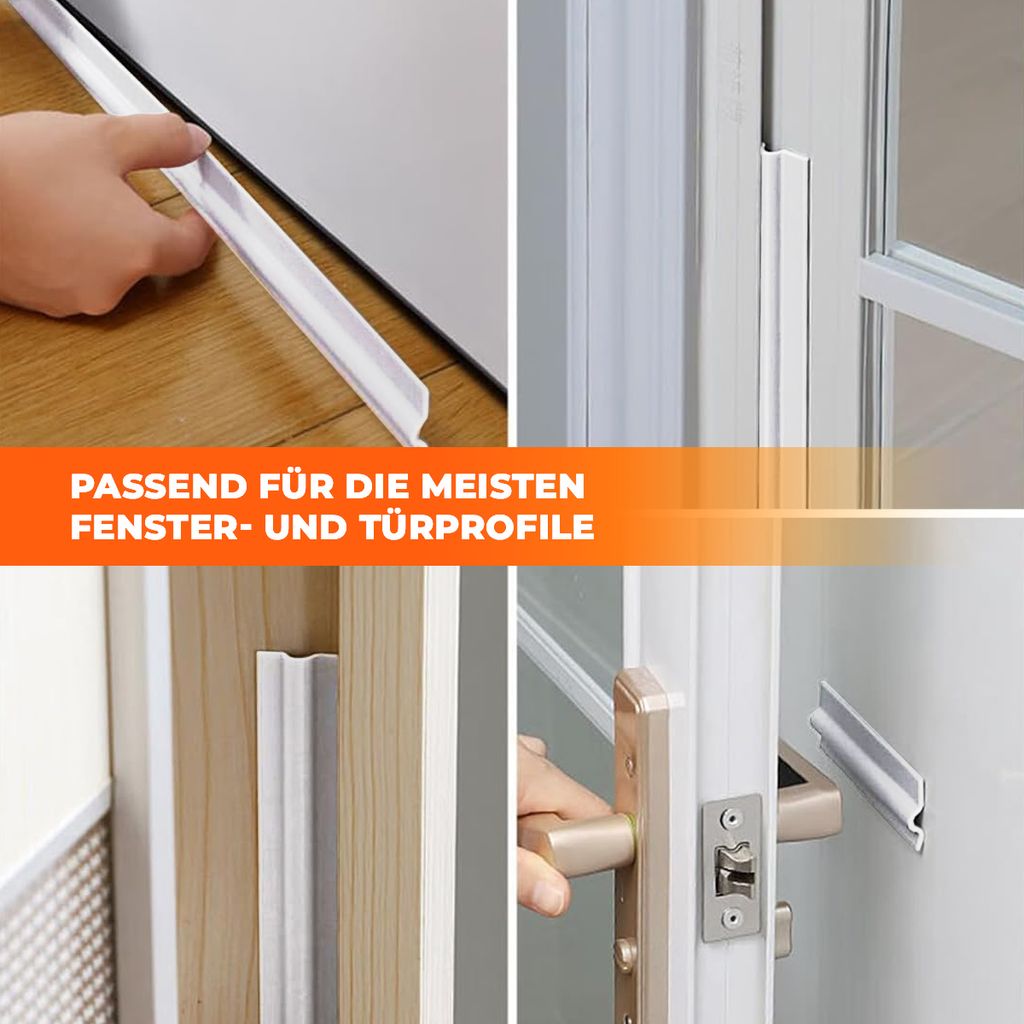 Selbstklebende Fensterdichtung Grau 1M Produktbild 3