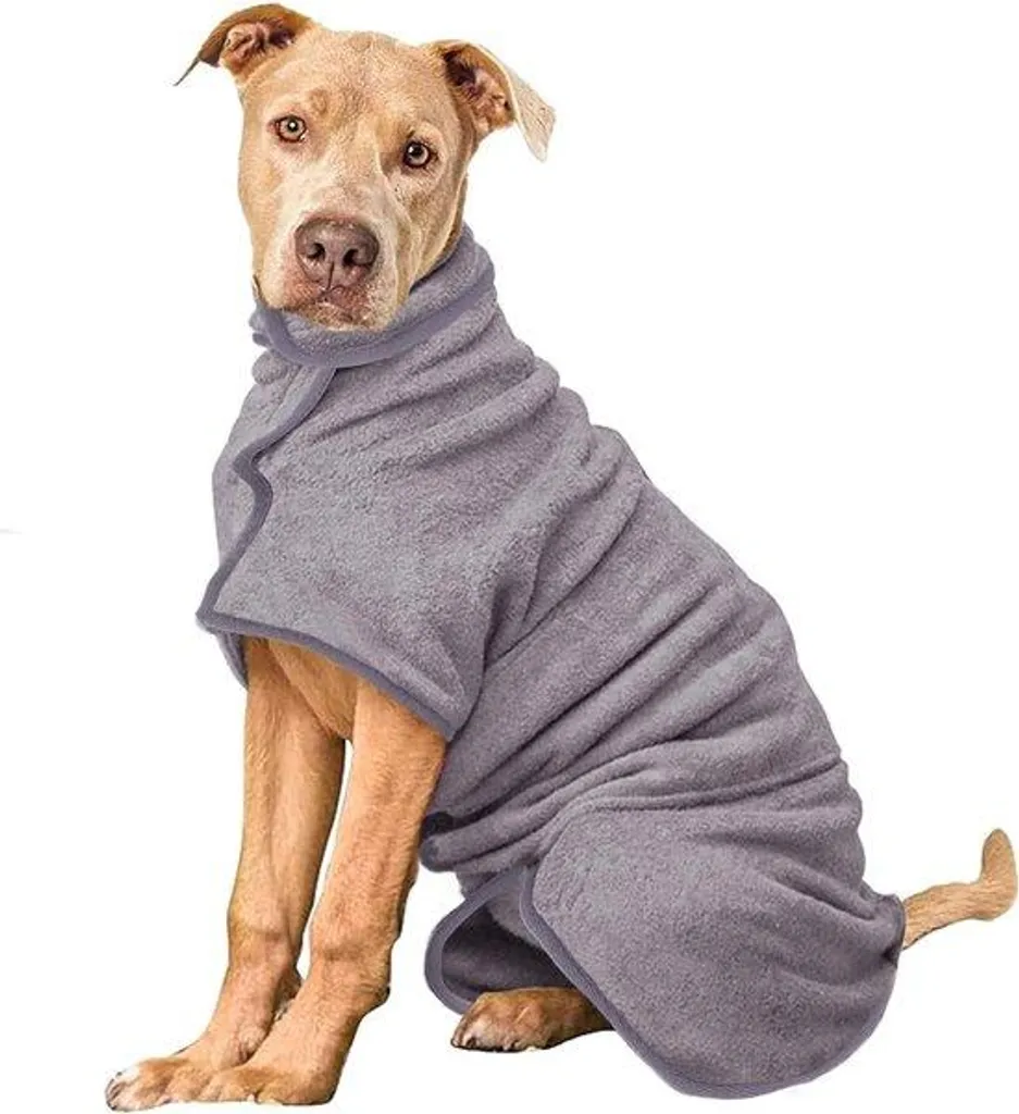Peignoirs pour chiens absorbants et doux en plusieurs coloris unis