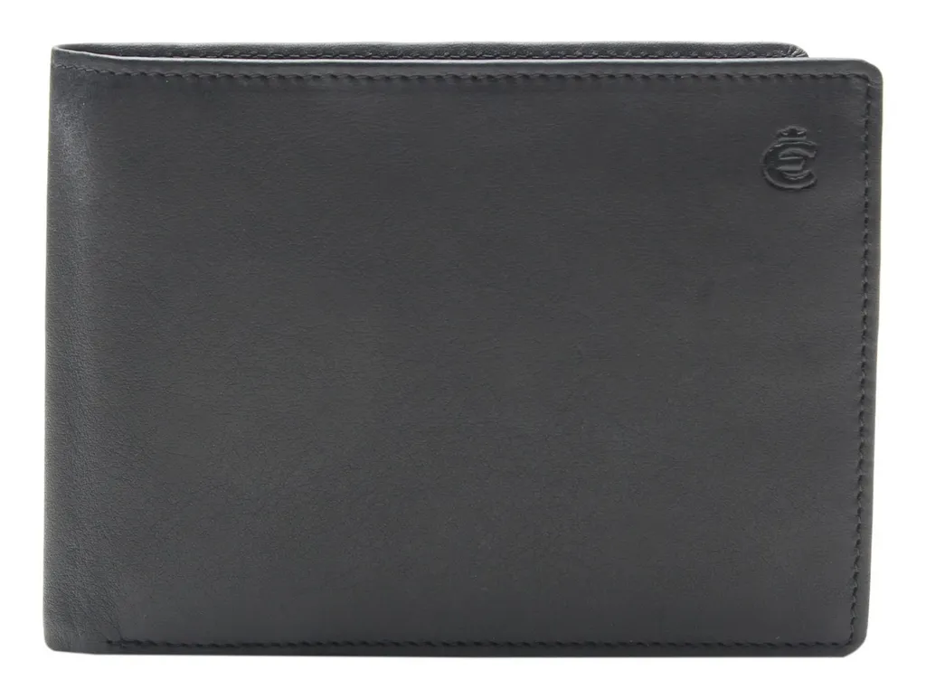Portafoglio Uomo Esquire Nero - Billfold con Protezione Antifurto RFID