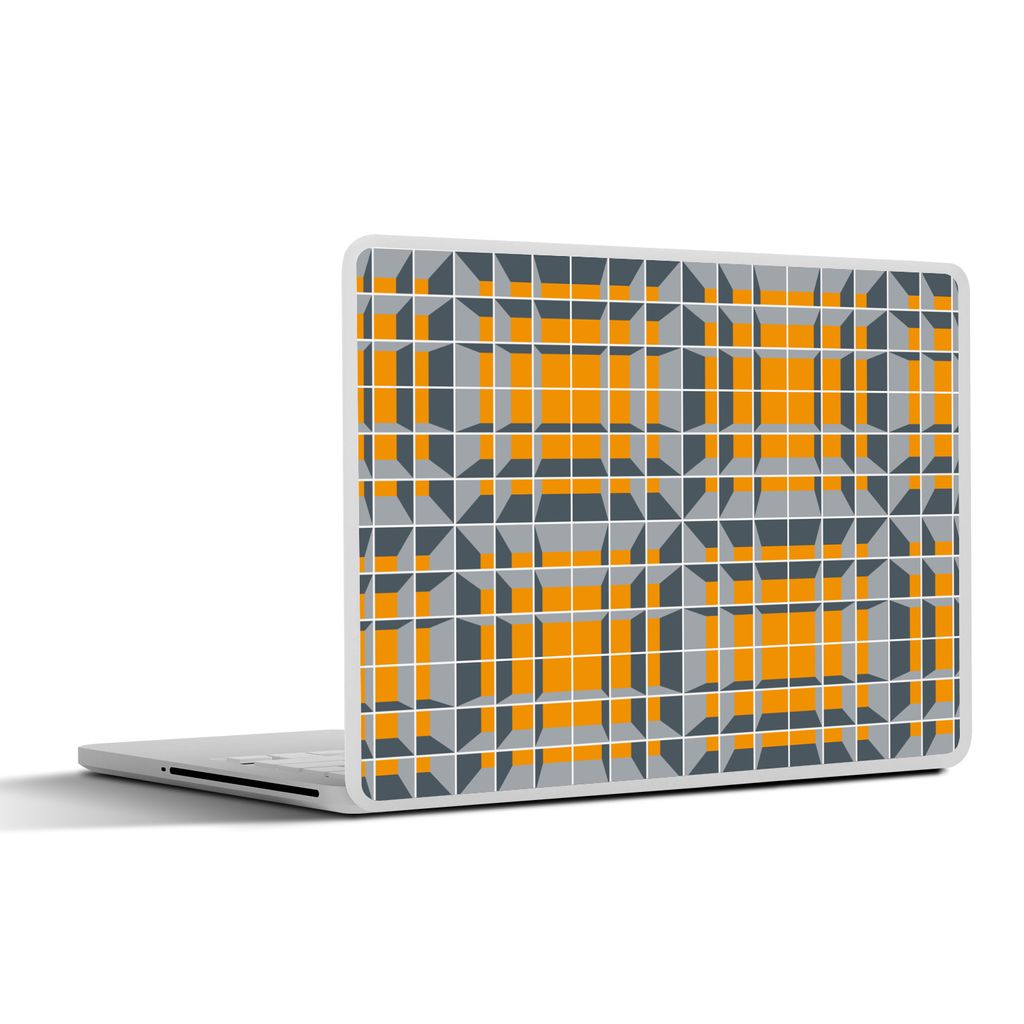 MuchoWow Laptop Aufkleber Sticker Cover Würfel - Muster - 3D 25x18 cm - Laptop-Deko