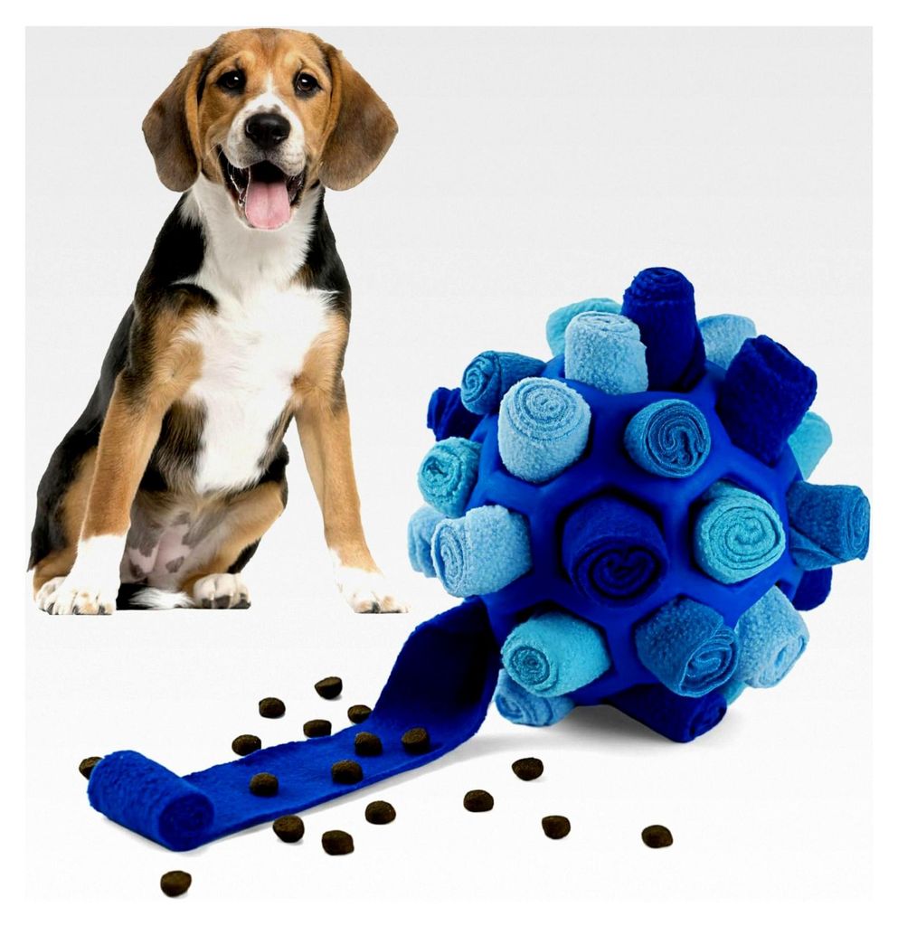 Schnüffelball für Hunde, interaktives Spielzeug für Haustiere (Blau)