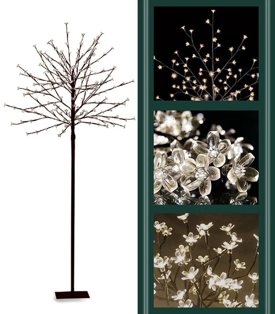 Petit Sapin de Noël 150cm Lumineux LED sans épines et facile à monter