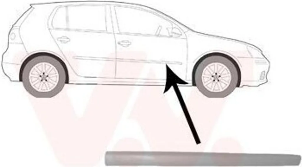 Enjoliveur de porte avant droite haute résistance VAN WEZEL 5894424