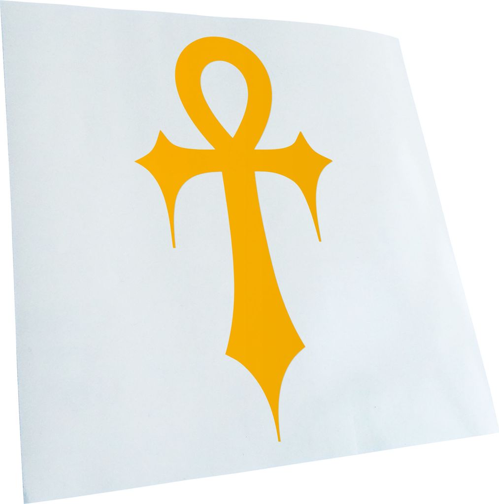 Kiwistar - Autoaufkleber - Gothic Ankh Heckscheibe - Aufkleber für Auto Kfz Fahrrad, LKW, Truck Mofa