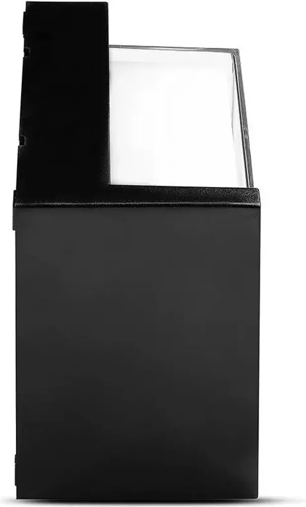Applique Murale Extérieure LED Étanche IP65 Design Carré Noir 12W 4000K - 5