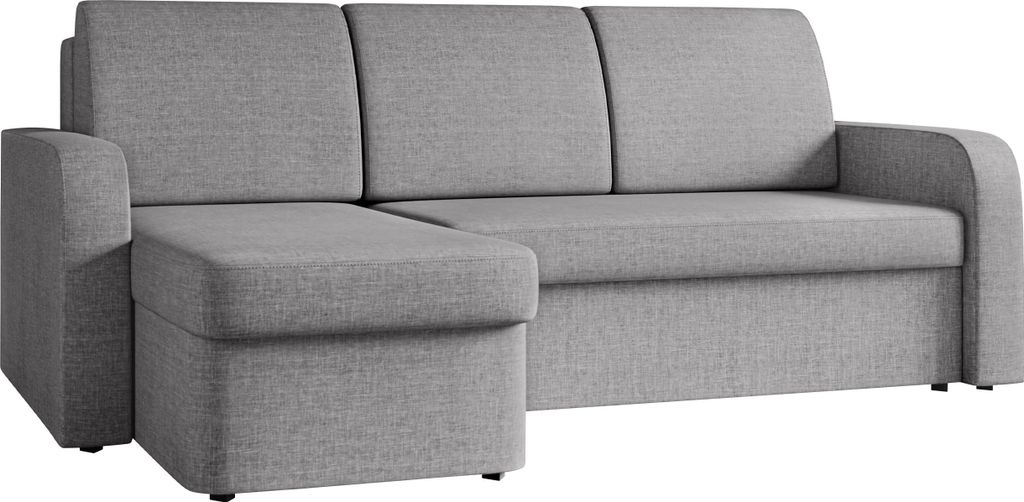 MIRJAN24 Ecksofa Totii, Eckcouch mit Bettkasten und Schlaffunktion, Wohnzimmer L-Form (Farbe: Lux 05)