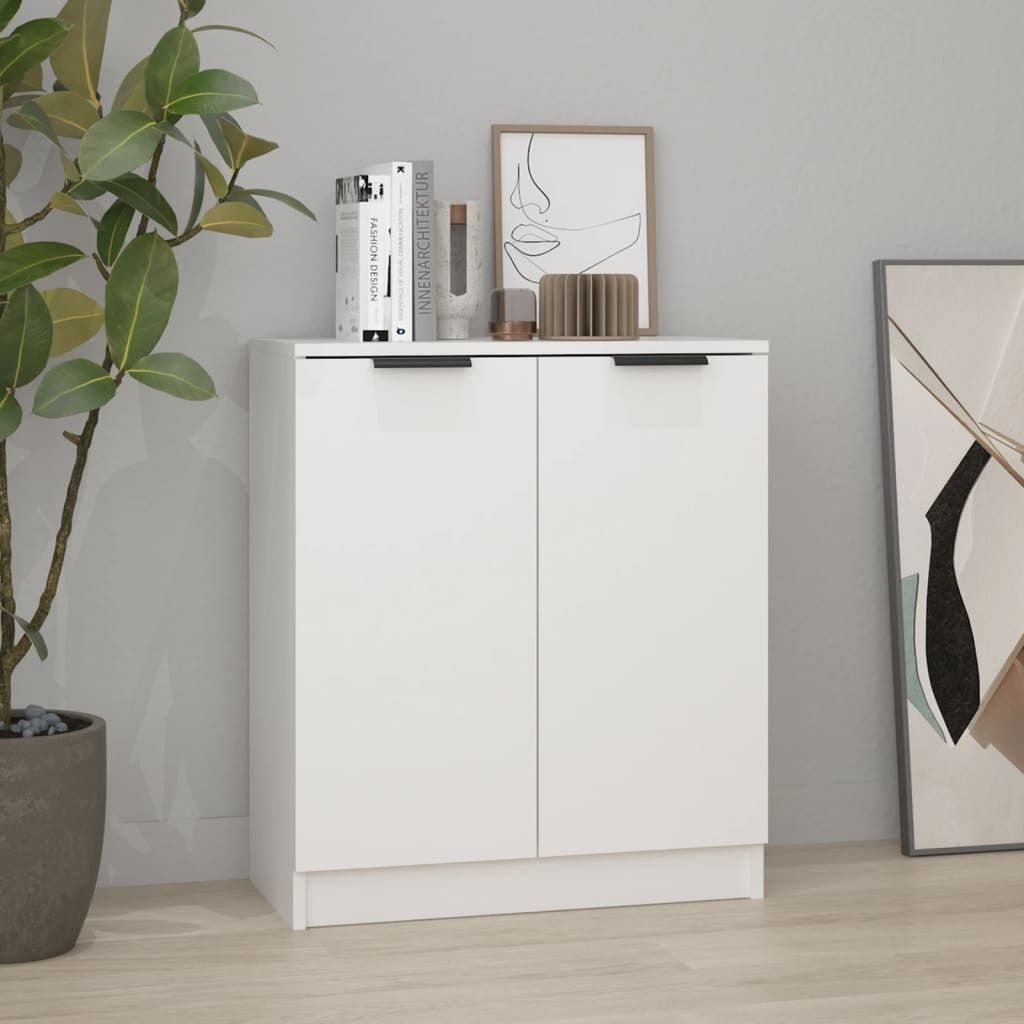 vidaXL Credenza bianca 60x30x70 cm Materiale a base di Immagine del prodotto 