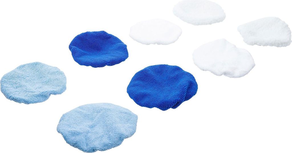 BGS 74510 Polierhauben-Satz, Ø 125 mm, 8-tlg.